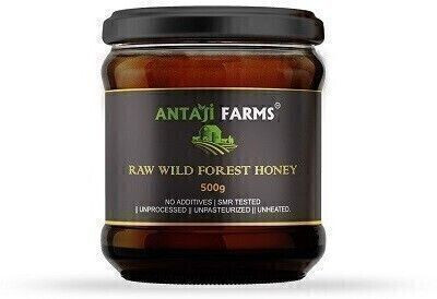ANTAJI FARMS Unpasteurized SMR tested Raw Wild Forest Honey( Pack of1,500gm)(500 g)