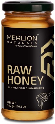 Merlion Naturals Raw Honey (Wild / Forest, Multiflora, Unprocessed, Unpasteurized, No Preservatives)(300 g)