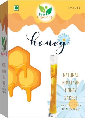 PRO ORGANIC LIFE Honey Sachets Pack off-8gm(1X100)(800 ml)