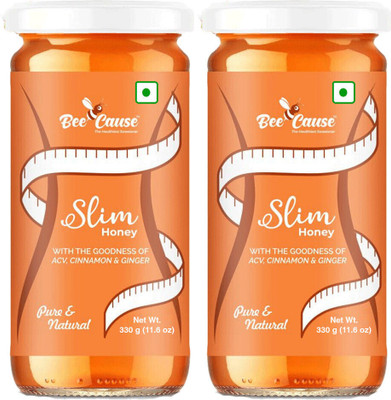 BEE CAUSE Best Honey for Weight Loss | Slim Honey Pack of 2(2 x 330 ml)
