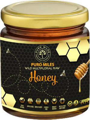 Puro Miles Raw Honey |Organic & Pure| Unprocessed and Unpasteurized | Forest Honey(250 g)