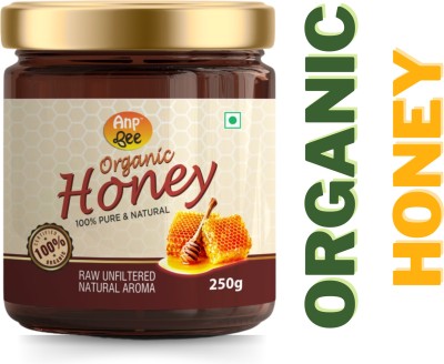 ANP BEE Raw Unpasteurized Organic Honey 250g | NMR Tested NPOP Organic Certified(250 g)