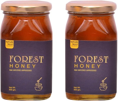 nature trust Raw Organic Forest Honey - Unleash the Wild! Double Pack 500g x 2(2 x 500 g)