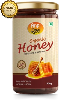 ANP BEE Raw Unpasteurized Organic Honey 500g | NMR Tested NPOP Organic Certified(500 g)