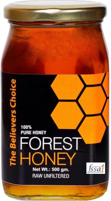 THE BELIEVERS CHOICE Raw Organic Forest Honey,Non Pasteurized,Unprocessed Collected from Deep Forest(500 g)