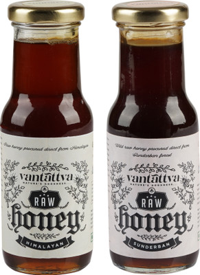 Vantattva Wild Organic Raw Honey -Himalayan and Sundarban(2 x 275 g)