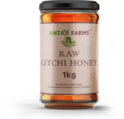 ANTAJI FARMS Unpasteurized SMR tested Raw Litchi Honey( Pack of1,1Kg)(1 kg)