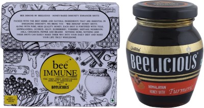 Beelicious Bee Immune Shotz (80g) & Himalayan Honey with Turmeric (250g),(330 g)