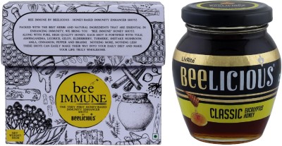 Beelicious Bee Immune Shotz, (80g) & Classic Eucalyptus Honey, (250g) -(330 g)