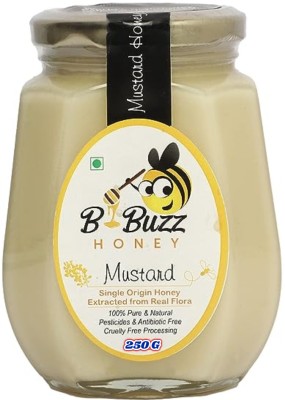 bbuzz Mustard Honey, Single Origin Honey Extracted from Real Flora(250 g)