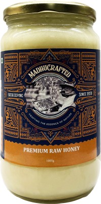 MadhuCrafted Mustard Raw Organic Honey Pure Natural Unprocessed Original Premium Raw Honey(1000 g)