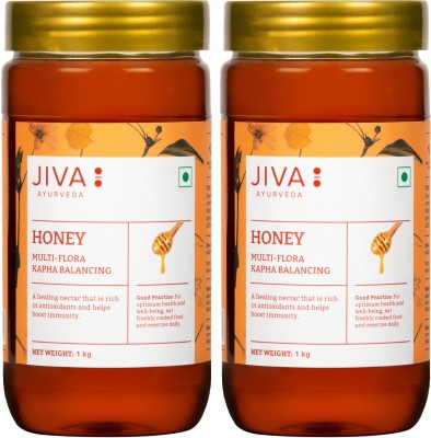 JIVA Honey - Rich In Antioxidants & Boosts Immunity - 1 kg - Pack of 2(2 x 1 kg)