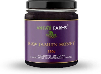 ANTAJI FARMS Unpasteurized SMR tested Raw Jamun Honey( Pack of1,250GM)(250 g)