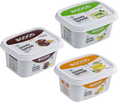 BGOOD Honey Spread Combo Chocolate Millet, Mango Curcumin, Lemon Ginger |(3 x 250 g)