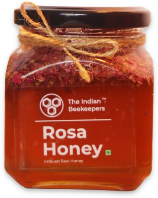 The Indian Beekeepers Rosa Honey , Rose Imbued Raw Honey , Natural Blood Purifier , No Sugar Added , Unprocessed & Unfiltered , 275 gm(275 g)