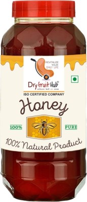 Dry Fruit Hub Pure Natural Multi Floral Wild Honey 1kg Organic Raw Honey lab Certified(1 kg)