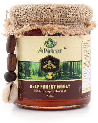 apidear Natural Deep Forest Honey Pure & RAW Honey Zero Added Sugar, Zero Adulteration(250 g)