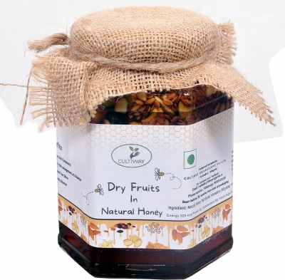 CULTIWAY ORGANICS Honey with mix Dry Fruits & Nuts No Added Sugar Pure and Natural Honey(500 g)