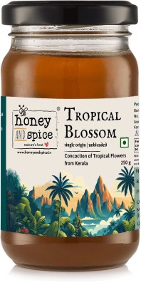 honey and spice Tropical blossom Honey| Natural, Organic & Pure| Unprocessed & No Added sugar(250 g)