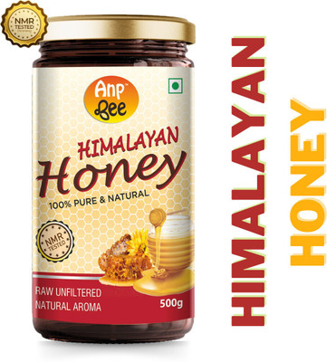 ANP BEE Raw Unpasteurized Pure Himalayan Multiflora Honey 500g | NMR Tested Pure Honey(500 g)