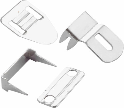 Kavch PANT AND TROUSER NON SEW HOOK AND EYE 4 PIN 4 PART PACK OF 130 PCS MADE OF S.S. Hook Eye(Pack of 130)
