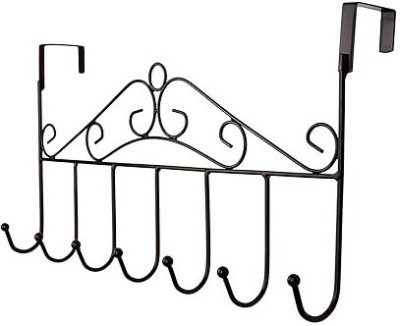 PAVITYAKSH 7 HOOKS HANGER Overdoor Towel Rack Hook 1(Pack of 1)