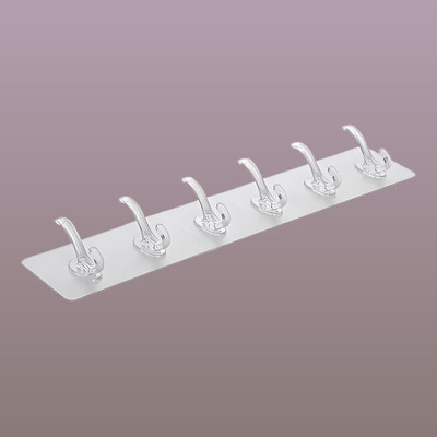 Druvix Self Adhesive Multiuse Adhesive Hook (6 Pack) Hook 12(Pack of 2)