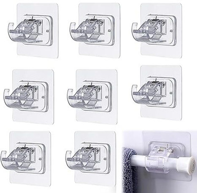 Mirramor White Curtain Hooks(Pack of 8)