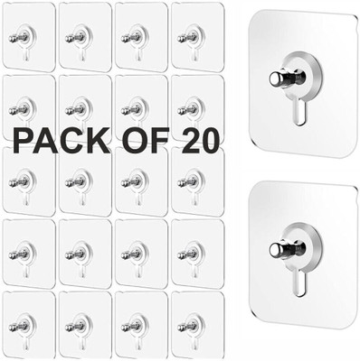 VRDH (PACK OF 10)Multipurpose use bathroom and kitchen storage hook 1X236 Hook 1(Pack of 1)