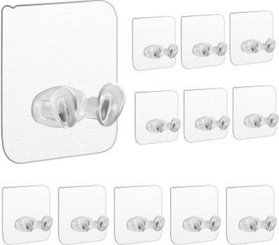 SHRUSHTY WORLD 10 PC Plug Sticker Adhesive Hook Power Plugs Socket Holder Free Punching Hooks Hook 2(Pack of 10)