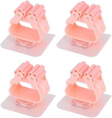 SJK Multicolor Plastic Broom Holder(6 Holders)