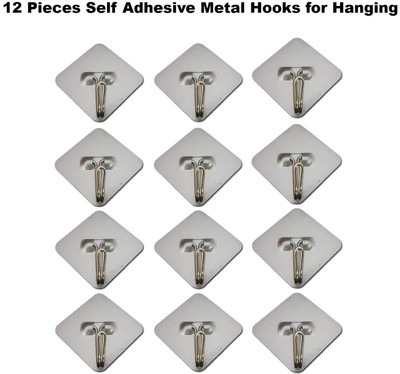 Sundreamz wall hooks | hooks for wall | cloth hanger for wall | adhesive wall hooks Hook 1(Pack of 1)