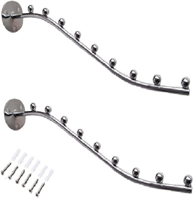 Q1 Beads 9 pin wall drope hanger for multipurpose- metal Swivel Hook 9(Pack of 2)