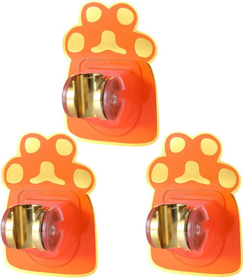 FLOMBIFY LS16-24 Hooks for Toilet Commod Spray Pressure, 3Pcs Orange Panda bathroo Hook 3(Pack of 1)