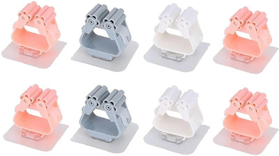VRDH Multicolor Plastic Broom Holder(6 Holders)