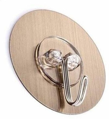 HI-HOPE Self Adhesive Sticker Hanger | No-Drill Plastic Wall Hooks Hook 9(Pack of 9)