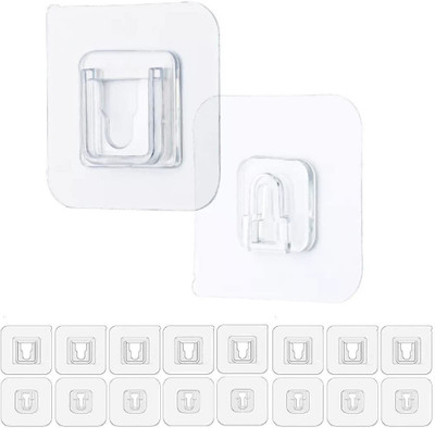 SJK (Pack of 10) Self-Adhesive Male Female Hook 537 Hook 10(Pack of 1)