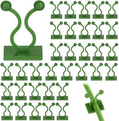 Divyanshi Wall Vine Fixture Plant Climbing Sticky Hook | Indoor Cable Tie Clip Hook Hook 1(Pack of 30)