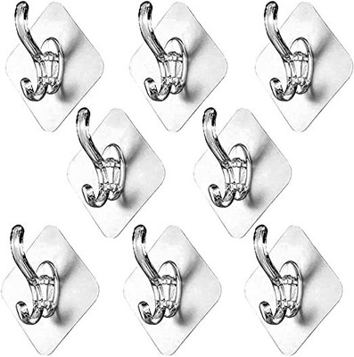 Xena wall adhesive hook heavy duty command hooks stick on removable picture Hook 8(Pack of 8)