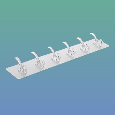 Ulvis NEW PEEL-AND-STICK MULTI USE SET OF 6 HOOK STICKER Hook 12(Pack of 2)