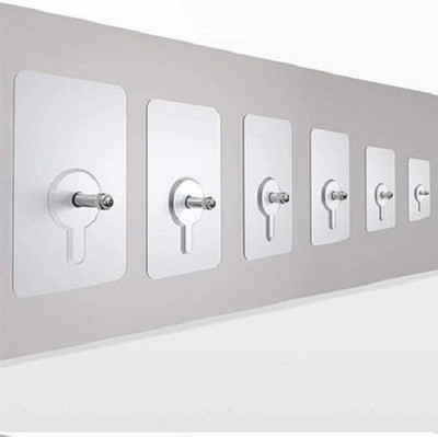 STEFFAN Nail Free Screw Nail-Wall Hook Sticker-Adhesive No Drilling Screw Hooks pcs Hook 25(Pack of 25)