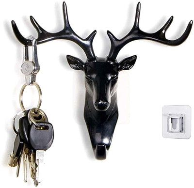 Hirsha Wall Hooks without Drill Stylish Heavy Duty Hooks and Decor Home Design Wall Hook 9(Pack of 1)