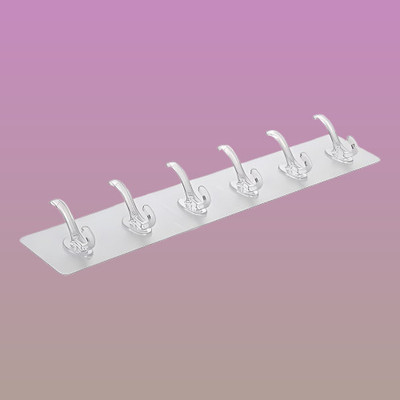 Vyex Multi Use Self Stick Set of 6 Hook Sticker Pack Hook 12(Pack of 2)