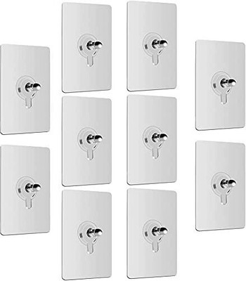 Shreejee Nail Free Screw Nail-Wall Hook Sticker-Adhesive No Drilling Hooks SCREWx6.29 Hook 6(Pack of 1)