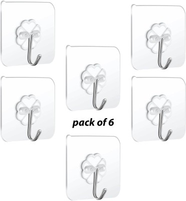 DODECROO Bathroom Hooks (6) Waterproof and Oilproof Reusable Utility Hook 21(Pack of 21)