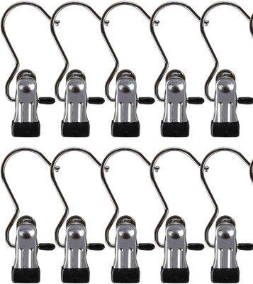 Sokmak 10PC Laundry Hooks with Clips,Boot Holder,Hanging Portable Multifunctional ClipS Hook 1(Pack of 1)