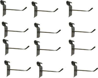 Q1 Beads 12 Pcs 12 inch Steel Gridwall Panel Jaali Display Hook Hanger for Shop Hook 1(Pack of 12)