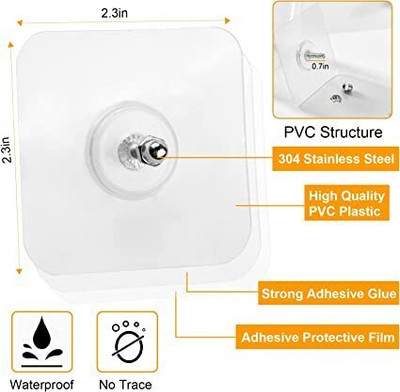 KRAZE Self Adhesive No Drill Wall Nail Photo Hook for hanging SCREWx18.28 Hook 18(Pack of 1)