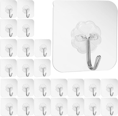 LIJIE Self Adhesive Hook 25(Pack of 25)