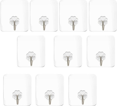 VRDH (Pack of 10) New ABS Hook Towel Hanger for Kitchen/Bathroom/Utensil PINX20.289 Hook 10(Pack of 1)